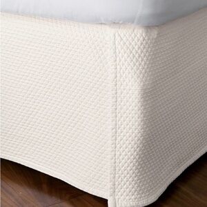 The Company Store Madelyn Matelasse Bedskirt White Twin size (a Set Or 2)